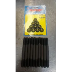 Custom M10 t-jet head studs with ARP m10 nuts and Custom T-JET Abarth washers 2