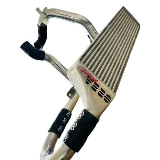 Oversized intercooler tube fin Fiat Grande Punto Abarth 1.4 T-Jet with big boost pipe kit