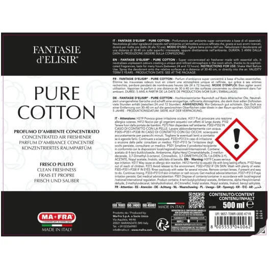 FANTASIE D'ELISIR PURE COTTON - Profumatore - MAFRA