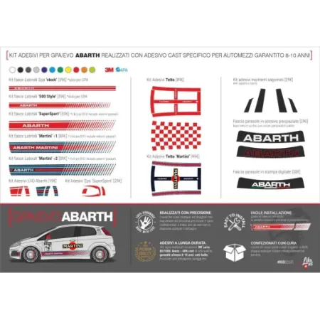 ABARTH MARTINI SIDE BAND KIT V.2