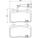 Pastiglie anteriori BREMBO 500 abarth PER PINZA BREMBO 305 MM PER PINZE 159 305