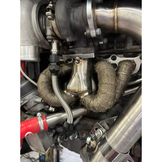 Heart shaped manifold kit (STREET) 500 / Punto Abarth for TD04 turbine