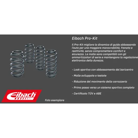 Eibach molle ribassate "Pro-Kit" VW Golf mk7 GTI / Audi A3 8V / Cupra Leon 5F e derivate