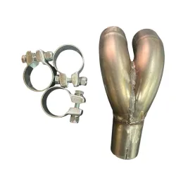 Biforcato Type Akrapovic D maggiorato 500 595 ABARTH