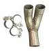 Biforcato Type Akrapovic D maggiorato 500 595 ABARTH