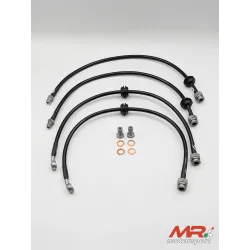 Kit of 4 aeronautical brake hoses in metal braiding Alfa Romeo Giulietta 930 FRONT+REAR calipers COMPLETE KIT Goodridge