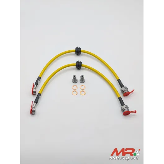Kit 2 tubi freno aeronautici anteriori per Fiat Abarth 500 / 595 / 695