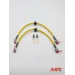 Kit 2 tubi freno aeronautici anteriori per Fiat Abarth 500 / 595 / 695