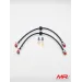 Kit 2 tubi freno aeronautici anteriori per Fiat Abarth 500 / 595 / 695