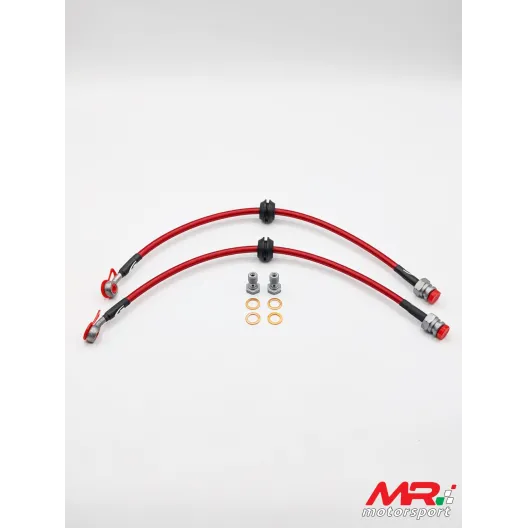 Kit 2 tubi freno aeronautici anteriori per Fiat Abarth 500 / 595 / 695