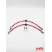 Kit 2 tubi freno aeronautici anteriori per Fiat Abarth 500 / 595 / 695