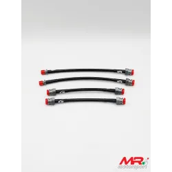 Braided aero brake lines kit for Abarth 500/595 - 4 pieces (4 REAR ) by Goodridge