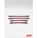Braided aero brake lines kit for Abarth 500/595 - 4 pieces (4 REAR ) by Goodridge
