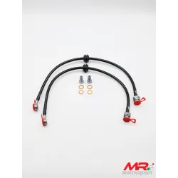 Braided aeronautical brake hoses kit for Grande Punto Abarth / Punto Evo Abarth