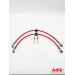Kit Tubi freno in treccia 2 pezzi anteriori Grande punto Abarth / Punto Evo Abarth / Alfa Mito - GOODRIDGE