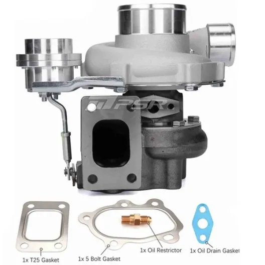 Pulsar Turbo Systems 2860 475HP GEN2 Dual Ball Bearing Turbo - Standard - T25 .64 5 Bolt - Billet 11.6psi - 102128154