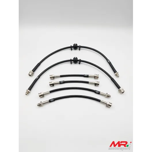 HEL/Goodridge kit tubi freno in treccia completo (6 pezzi) Fiat Panda 100HP