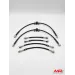 HEL/Goodridge Complete Braided Brake Hose Kit (6 Pieces) Fiat Panda 100HP