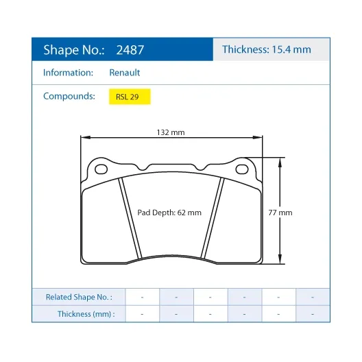 Pagid RSL39 brake pad for 4-piston calipers, 330 mm – Abarth 500 / Giulietta
