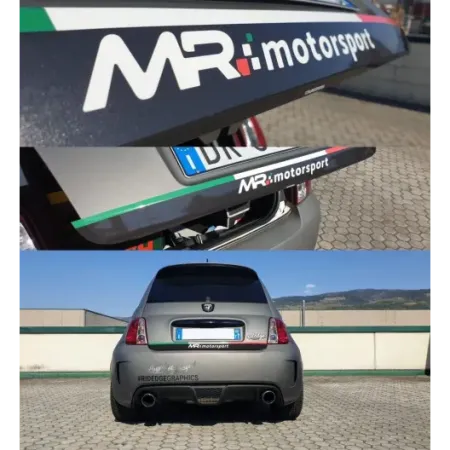 Tricolor bands MR Motorsport trunk